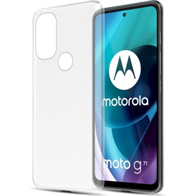 Afbeelding van Cadorabo Hoesje geschikt voor Motorola MOTO G71 5G in VOLLEDIG TRANSPARANT Beschermhoes gemaakt van flexibel TPU Silicone Case Cover