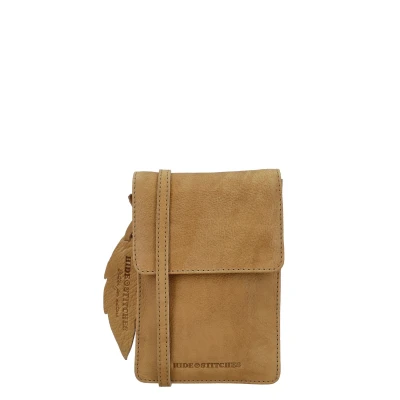 Afbeelding van Hide &amp; Stitches Earth Phonebag sand