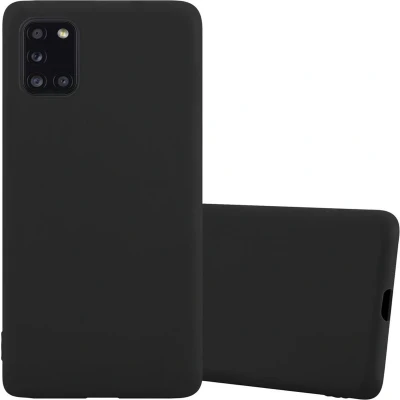 Afbeelding van Cadorabo Hoesje geschikt voor Samsung Galaxy A31 in CANDY ZWART Beschermhoes gemaakt van flexibel TPU silicone Case Cover