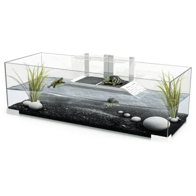 Afbeelding van Ciano Waterschildpadden Tartarium 80 Terraria 79x29.7x27.5 cm Wit