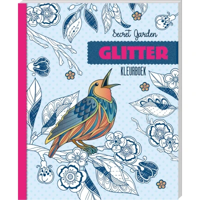 Afbeelding van Kleurboek Interstat volwassenen glitter thema secret garden