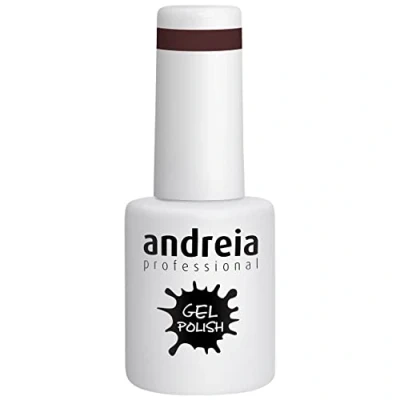 Image de Andreia Vernis Gel Semi Permanent pour Lampe UV/LED à Ongles Couleur Intense Tenue 4 Semaines French Manucure 229 Violet Marron Nuances de 10 ml
