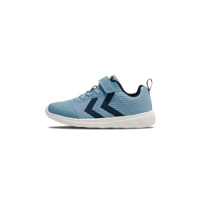 Afbeelding van hummel Actus gerecyclede uniseks sneakers voor kinderen, Lichtblauw jeans, 30 EU