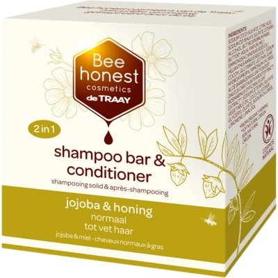 Afbeelding van Bee Honest Shampoo Bar &amp; Conditioner Jojoba Honing 80GR