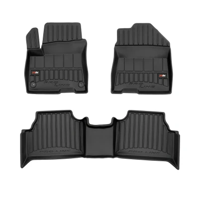 Afbeelding van FROGUM proLine 3D 3D426207 Vloermatset Rubber voor en achter 3 Zwart Op maat gemaakt