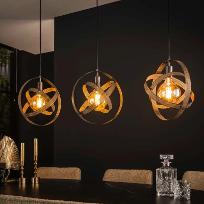 Afbeelding van Sofia hanglamp 3L artic zwart
