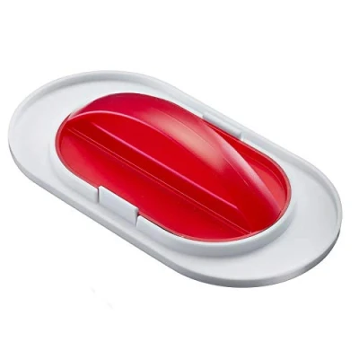 Afbeelding van Westmark Stijltang voor glazuur en crèmespatel, 2 in 1, grote kleine spatel, kunststof, wit/rood, 30482280