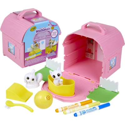 Afbeelding van Crayola Washimals Hobbypakket Speeltuin Activiteitenset Kleuren Met Dieren