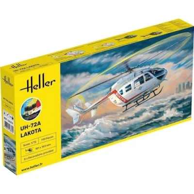 Afbeelding van 1:72 Heller 56379 Eurocopter UH 72A Lakota Heli Starter Kit Plastic Modelbouwpakket