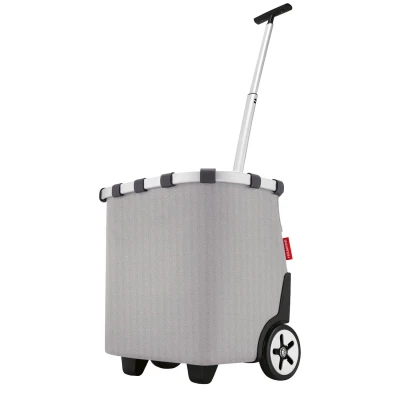 Afbeelding van Reisenthel Carrycruiser Boodschappentrolley 40L Herringbone Grey Lichtgrijs