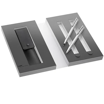 Afbeelding van LAMY Logo Brushed Giftset BP + PLC Gratis graveren