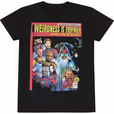 Afbeelding van Henry Tiger Marvel Guardians OF THE Galaxy Magazine Tshirt print, Heren, Maat: Small, Black