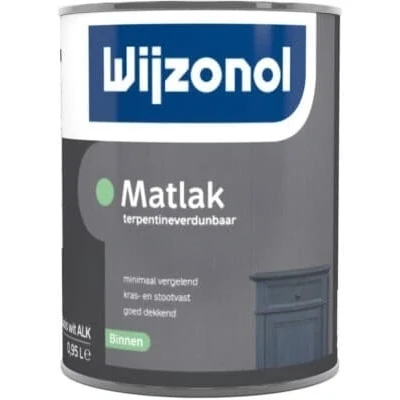 Afbeelding van Wijzonol Matlak Waterverdunbaar 1 liter Houtverf
