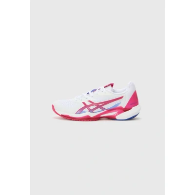 Afbeelding van Asics Solution Speed 3 Tennisschoenen voor alle ondergronden, Dames, Maat: 37.5, White/bright rose Kunststof/ textiel