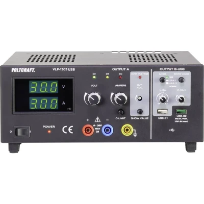 Afbeelding van VOLTCRAFT VLP 1303 USB Labvoeding, regelbaar 0 30 V 0.01 3 A 123 W OVP Aantal uitgangen: x
