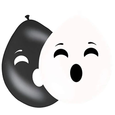 Afbeelding van Folat Ballonnen Spook 8 stuks Halloween Decoratie Versiering