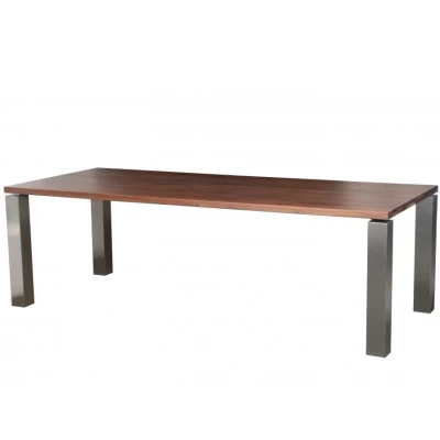 Afbeelding van Vergadertafel Amsterdam breed 160CM diep 100CM bladkleur Dark Oak Matlak