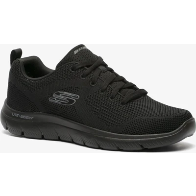 Afbeelding van Skechers Wide Fit Summits Brisbane Sneakers laag, Heren, Maat: 46, Black Textiel