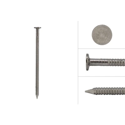 Afbeelding van Wovar Platkop Ringnagels voor Gevelbekleding RVS A4 2.9 x 65 Doos 500 Gram