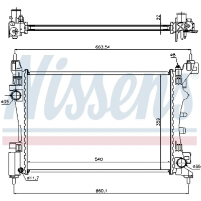 Afbeelding van Nissens Radiateur 636005