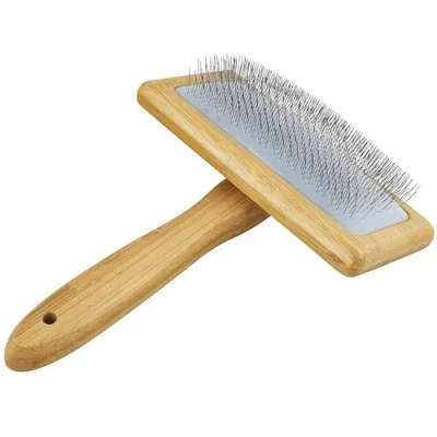 Image de brosse de toilettage professionnelle pour chiens, poils longs, à convient aux chiens moyens et longs