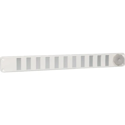 Afbeelding van schuifrooster aluminium wit 370x40 mm