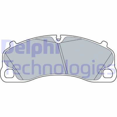 Afbeelding van DELPHI LP3570 Remblokkenset Geschikt voor slijtage waarschuwingscontact Met anti kreukplaat Zonder toebehoren PORSCHE: 911 Convertible, Coupe