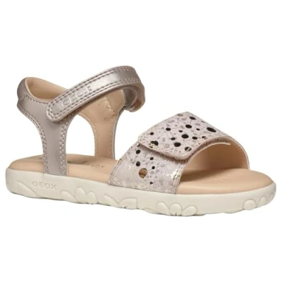 Afbeelding van Geox J Haiti meisjessandalen, sandalen voor meisjes, Lt Rose Platinum, 27 EU