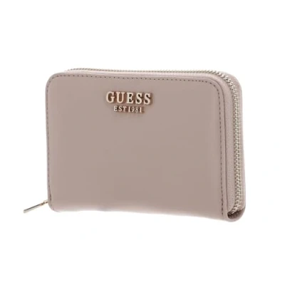 Afbeelding van GUESS Portemonnee Laurel SLG Large Zip Around Light Beige Oud roze