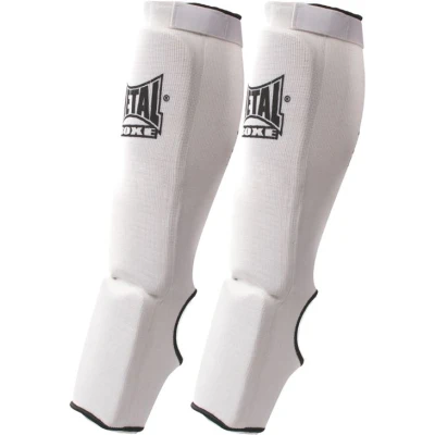 Image de Protège Tibias Pieds Métal Boxe Blanc S (MB153SW)