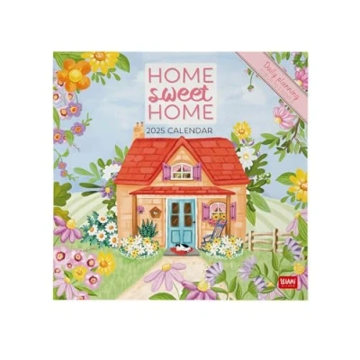Afbeelding van Legami Home Sweet wandkalender 2025, grote 30 x 29 cm, 12 maanden en jaarplanner, ruimte voor notities notities, Engels, sterrenbeelden internationale feesten