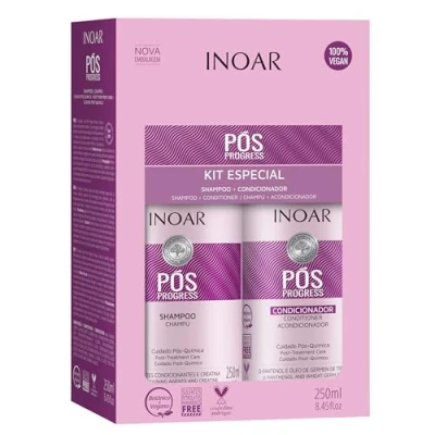 Afbeelding van INOAR Kit Duo Pos Progress Shampoo 250 ml &amp; Conditioner Maat