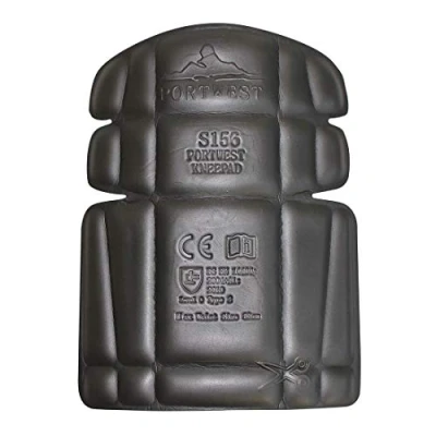 Image de Portwest S156BKR Paire de protections pour genoux, Noir, Taille unique