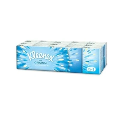 Afbeelding van KLEENEX Originele 15 hoesjes met elk 9 zakdoeken 4 stuks verkocht per set