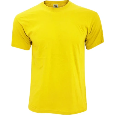 Afbeelding van Fruit Of The Loom Heren Screen Stars Origineel Vol Cut T shirt met korte mouwen (Zonnebloem Geel)