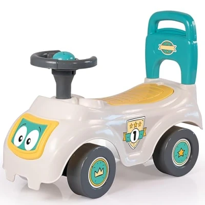 Afbeelding van Dolu Loopauto Wit/Groen/Geel