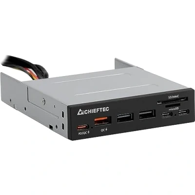 Afbeelding van CRD 908H MicroSD (TransFlash) SD Black 3.5 5000 Mbit/s USB 3.2 Gen 1 (3.1 1) 102 mm