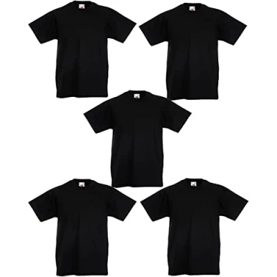 Afbeelding van Fruit of the Loom 61 019 0 T shirt voor jongens (5 stuks), Wit.