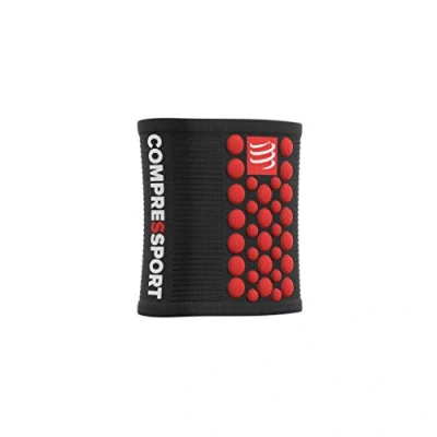 Afbeelding van Compressport Sweatbands 3D.Dots Zweetband zwart/rood