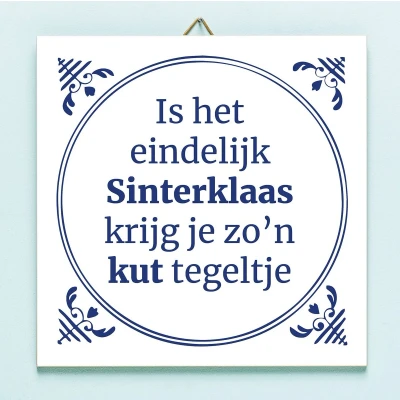 Afbeelding van Tegeltje Is Het Eindelijk Sinterklaas