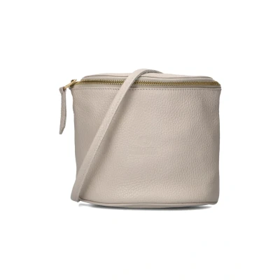 Afbeelding van Fred De La Bretoniere Marianneke Crossbody Leather Crossbodytassen Dames Creme Maat ONESIZE