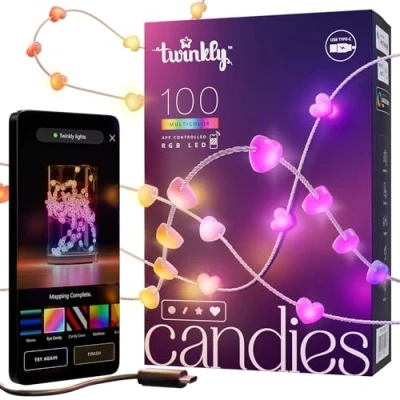 Afbeelding van Twinkly Candies LED kerstboomverlichting TWKH100RGB T 6 m