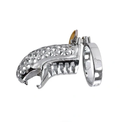 Afbeelding van Cock Cage Snake Zilver