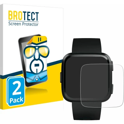 Afbeelding van BROTECT Screenprotector voor Fitbit Versa / Lite Special Edition Folie Beschermfolie transparant (2 Stuks)