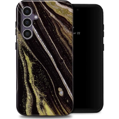 Afbeelding van Selencia Hoesje Geschikt voor Samsung Galaxy S23 FE Vivid Backcover Chic Marble