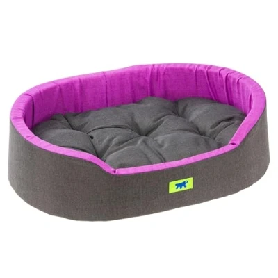 Afbeelding van Ferplast Dandy Kussen voor katten, afneembaar, wasbaar, katoen, met zachte vulling, 65 x 46 17 cm, paars