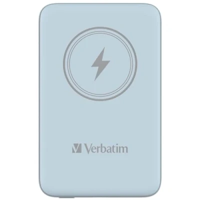Afbeelding van Verbatim Charge &#039;n&#039; Go magnetische draadloze powerbank 10000mAh blauw