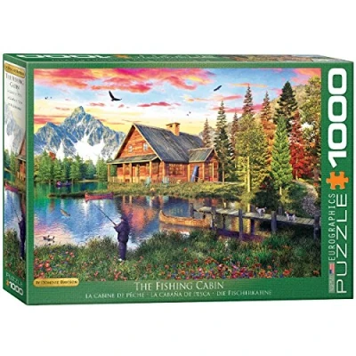 Afbeelding van Eurographics THE Fishing Cabin Dominic Davison Puzzel voor kinderen, Maat: One Size, Multicoloured