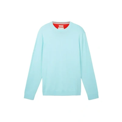 Afbeelding van TOM Tailor Trui, Heren, Maat: XXL, Caribbean turquoise