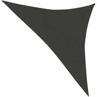 Afbeelding van Zonnezeil 160 g/m² 3,5x3,5x4,9 m HDPE antracietkleurig
